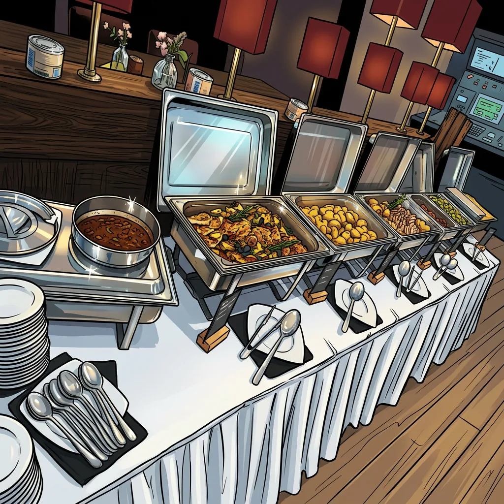 Buffet für Firmenfeiern bei Delta Bowling